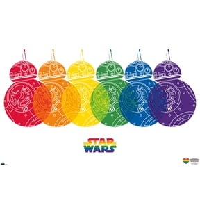 Star Wars: Saga - BB-8 Pride Wall Poster, 14.725" x 22.375"