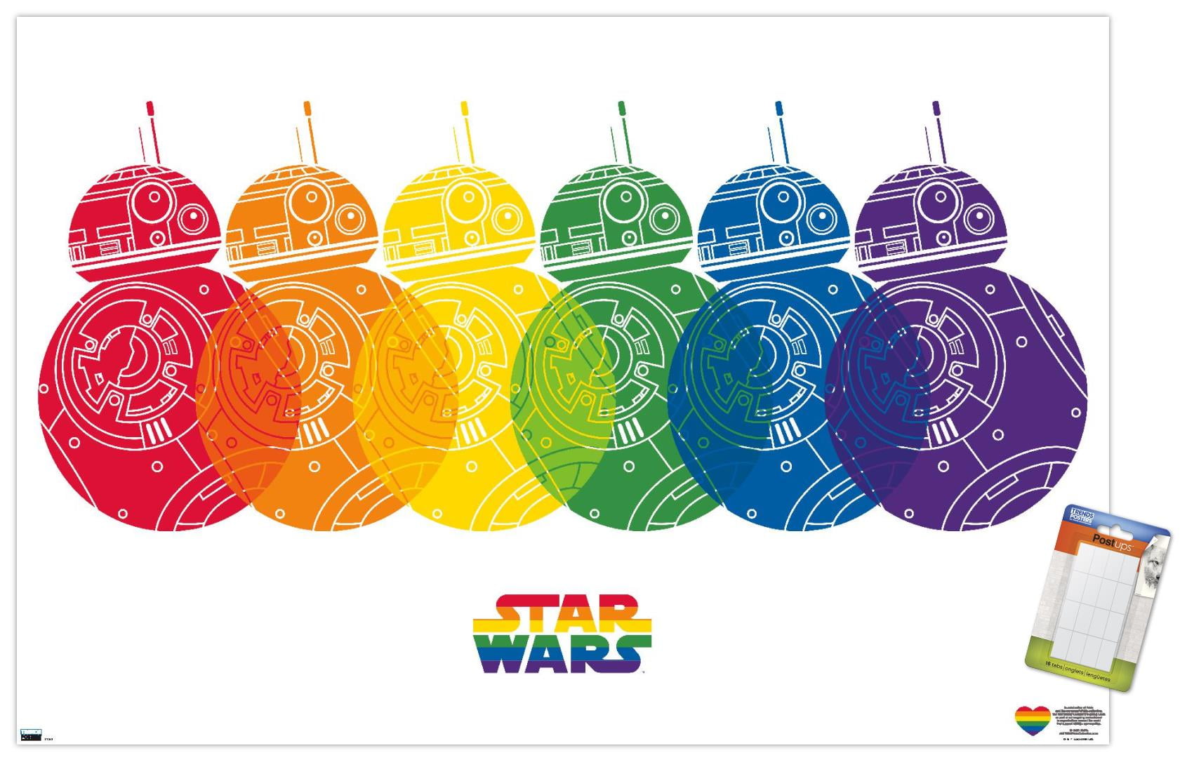 Star Wars: Saga - BB-8 Pride Wall Poster, 14.725