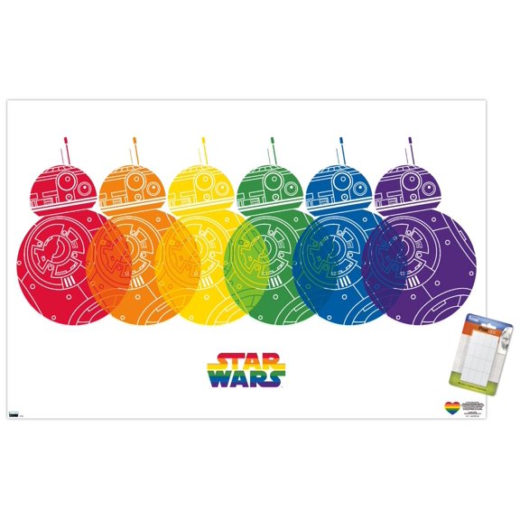 Star Wars: Saga - BB-8 Pride Wall Poster, 22.375" x 34"