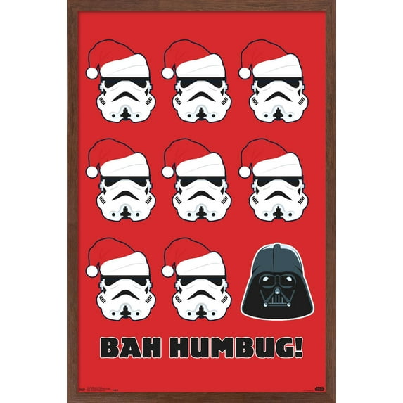 Star Wars: Saga - Bah Humbug Wall Poster, 14.725" x 22.375", Framed