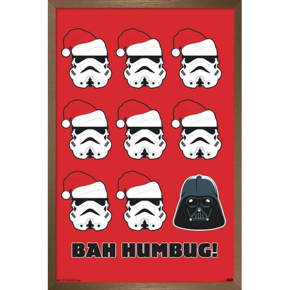 Star Wars: Saga - Bah Humbug Wall Poster, 14.725" x 22.375", Framed