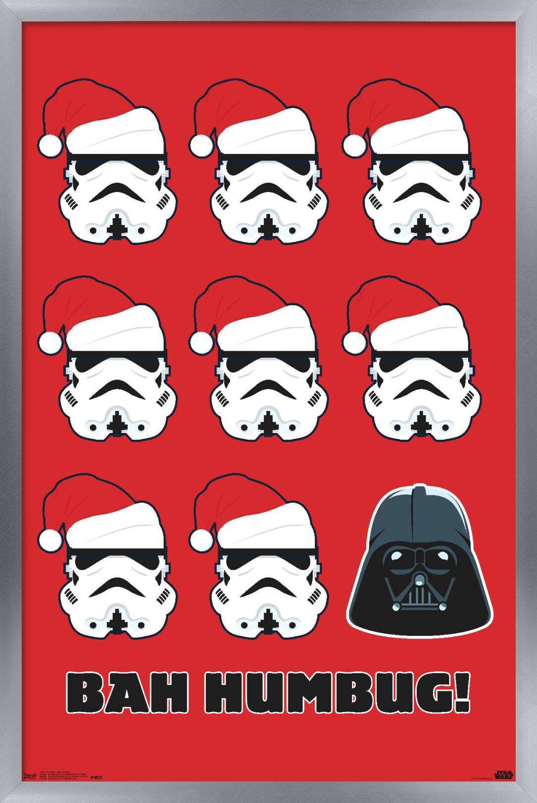 Star Wars: Saga - Bah Humbug Wall Poster, 14.725" x 22.375", Framed