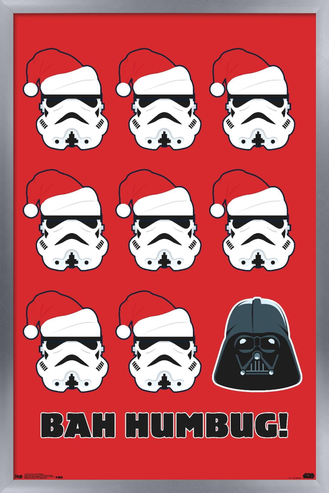 Star Wars: Saga - Bah Humbug Wall Poster, 22.375" x 34" Framed