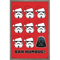Star Wars: Saga - Bah Humbug Wall Poster, 22.375" x 34", Framed