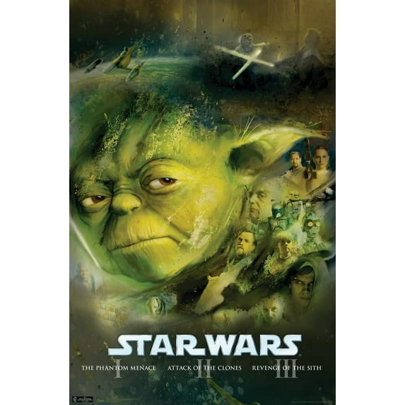 Star Wars: Saga - Blu Ray Prequels Wall Poster, 22.375" x 34"