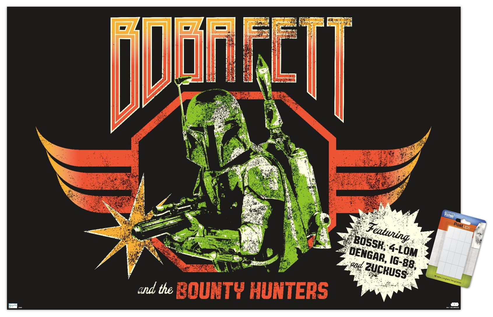 Star Wars: Saga - Boba Fett - Bounty Hunters Wall Poster, 14.725" x 22.375"