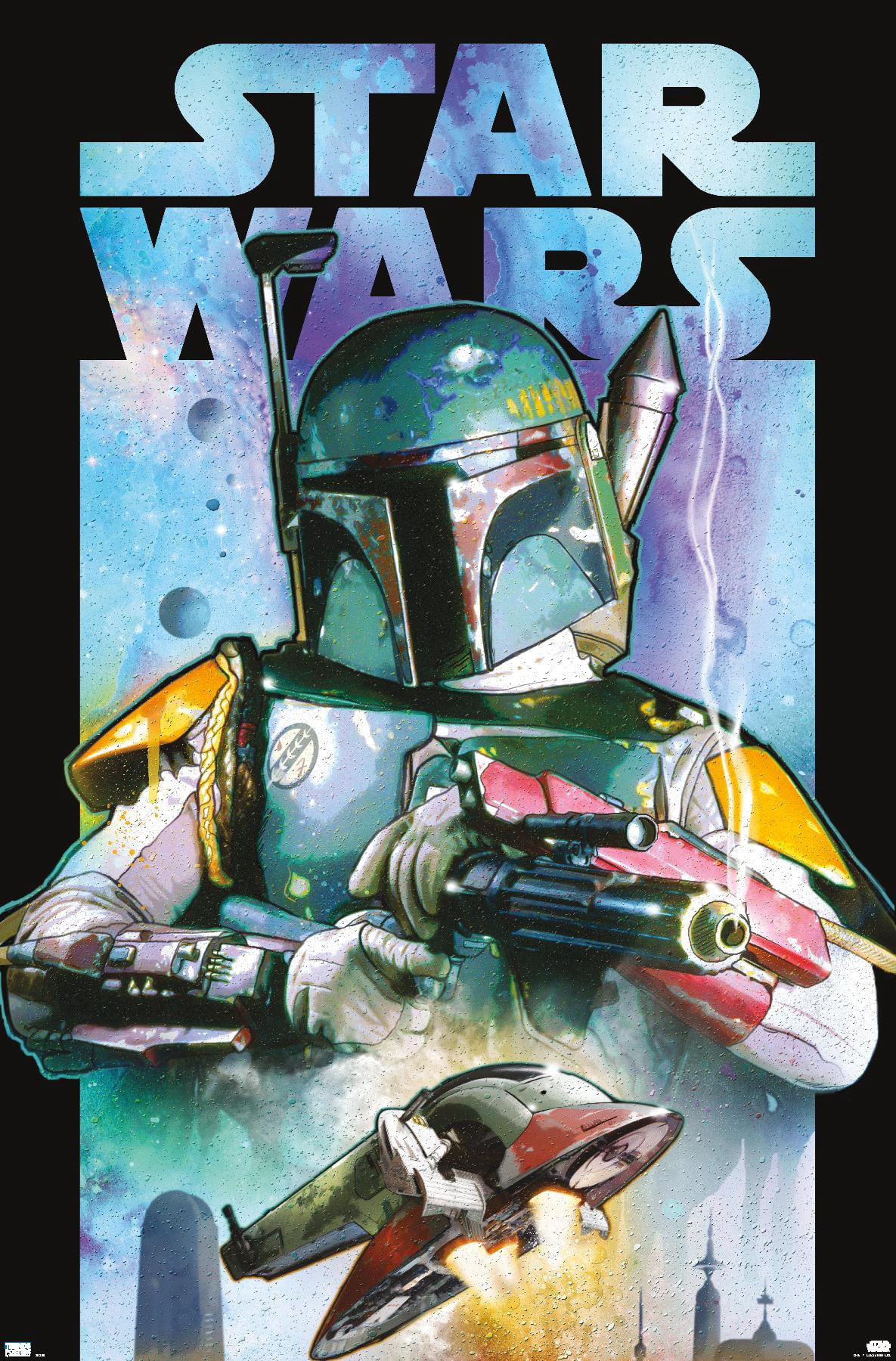 Star Wars: Saga - Boba Fett - Collage Wall Poster, 14.725" x 22.375"