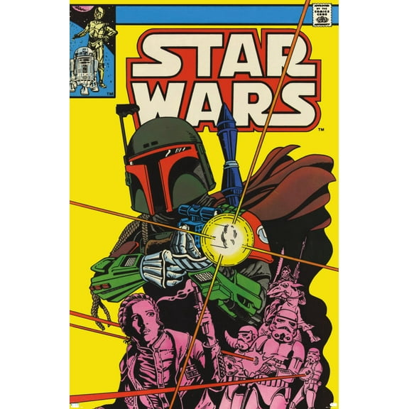 Star Wars: Saga - Boba Fett - Comic Cover Wall Poster, 22.375" x 34"
