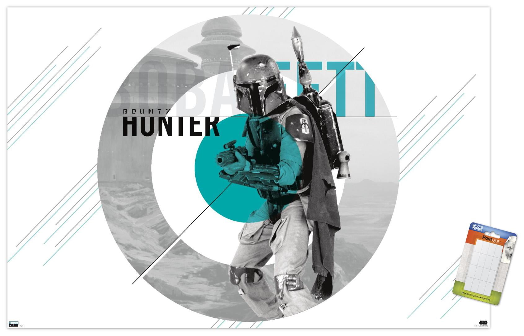 Star Wars: Saga - Boba Fett - Disk Design Wall Poster, 14.725" x 22.375"