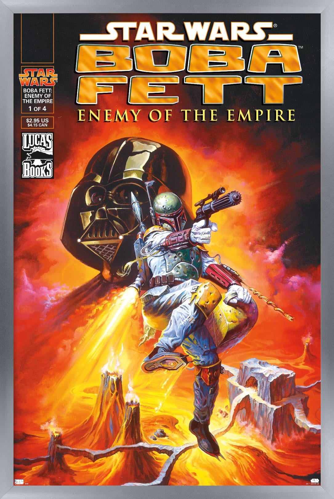Star Wars: Saga - Boba Fett - Empire Wall Poster, 14.725" x 22.375", Framed