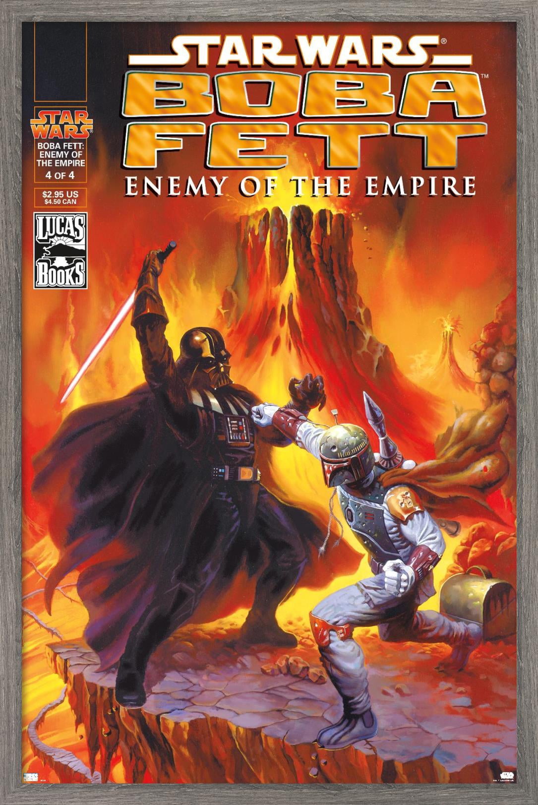 Star Wars: Saga - Boba Fett - Enemy Wall Poster, 22.375" x 34", Framed