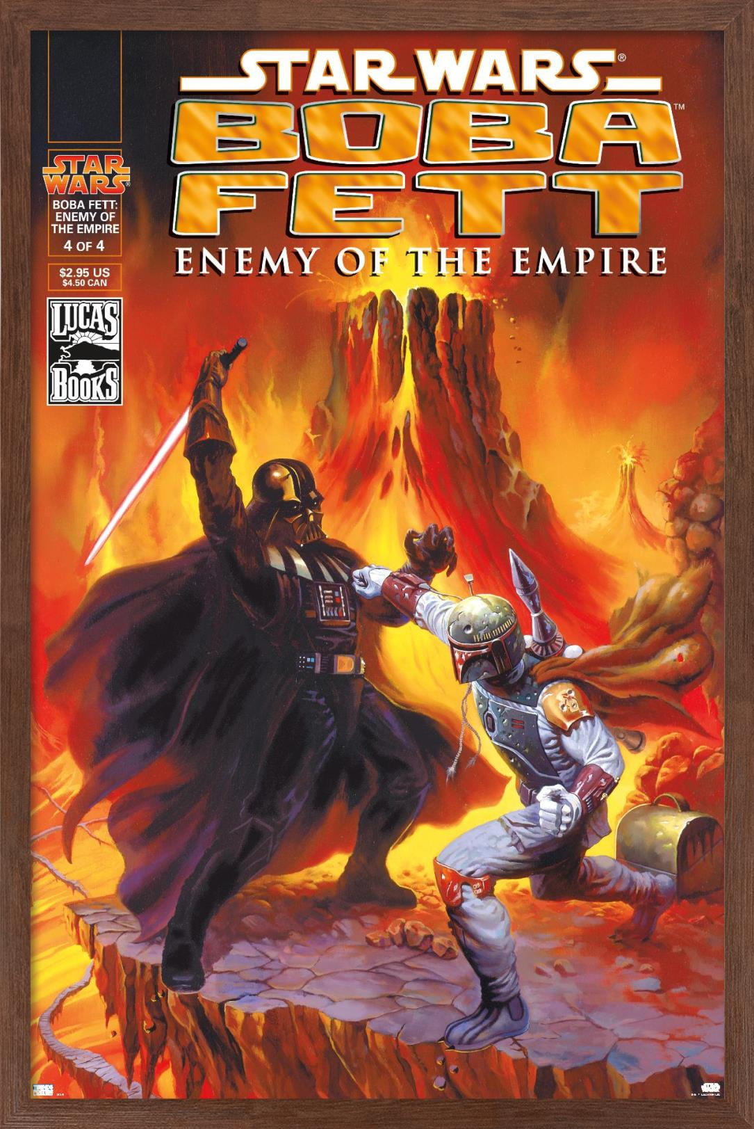 Star Wars: Saga - Boba Fett - Enemy Wall Poster, 22.375" x 34", Framed