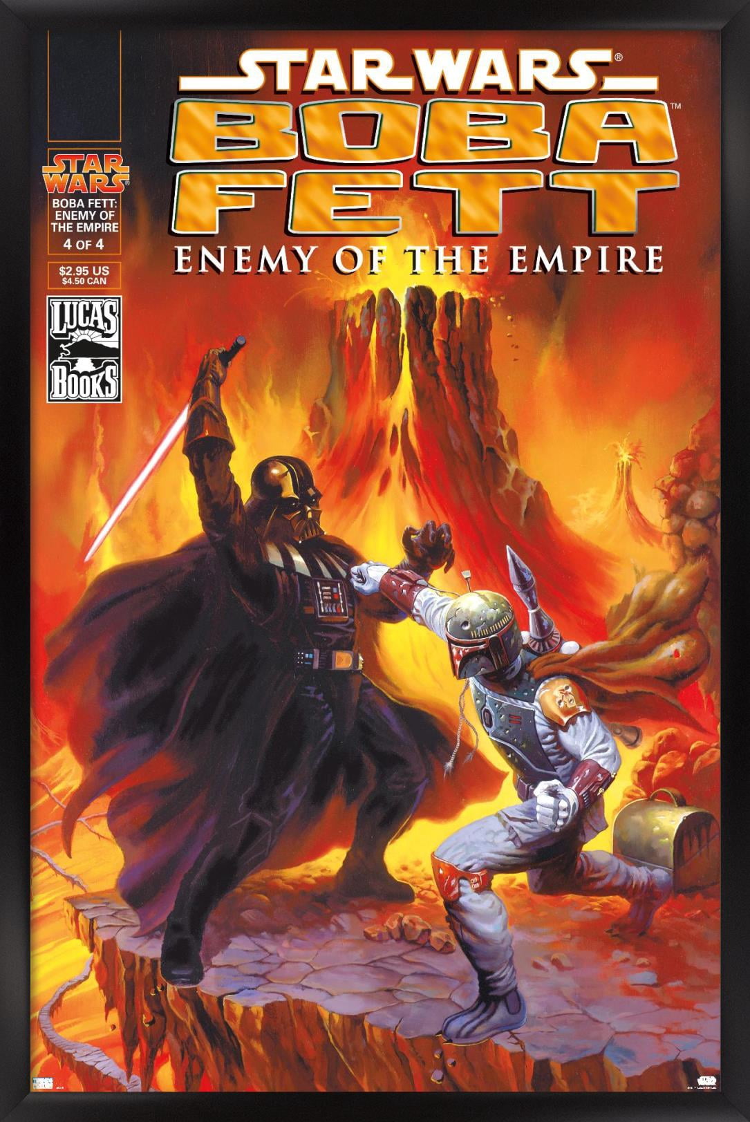 Star Wars: Saga - Boba Fett - Enemy Wall Poster, 22.375" x 34", Framed