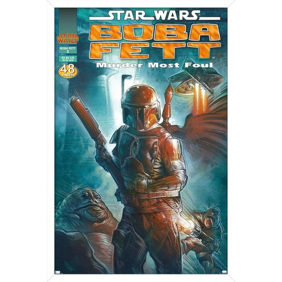 Star Wars: Saga - Boba Fett - Most Foul Wall Poster, 14.725" x 22.375", Framed