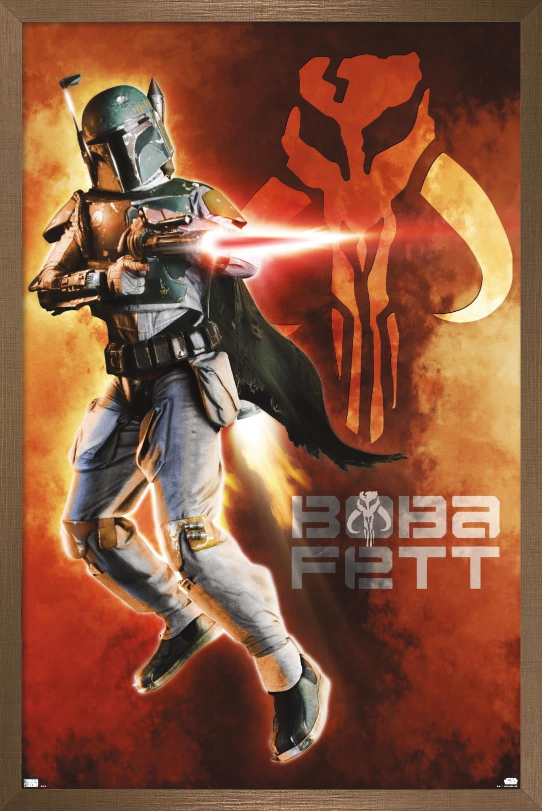 Star Wars: Saga - Boba Fett - Mythosaur Skull Wall Poster, 14.725" x 22.375", Framed