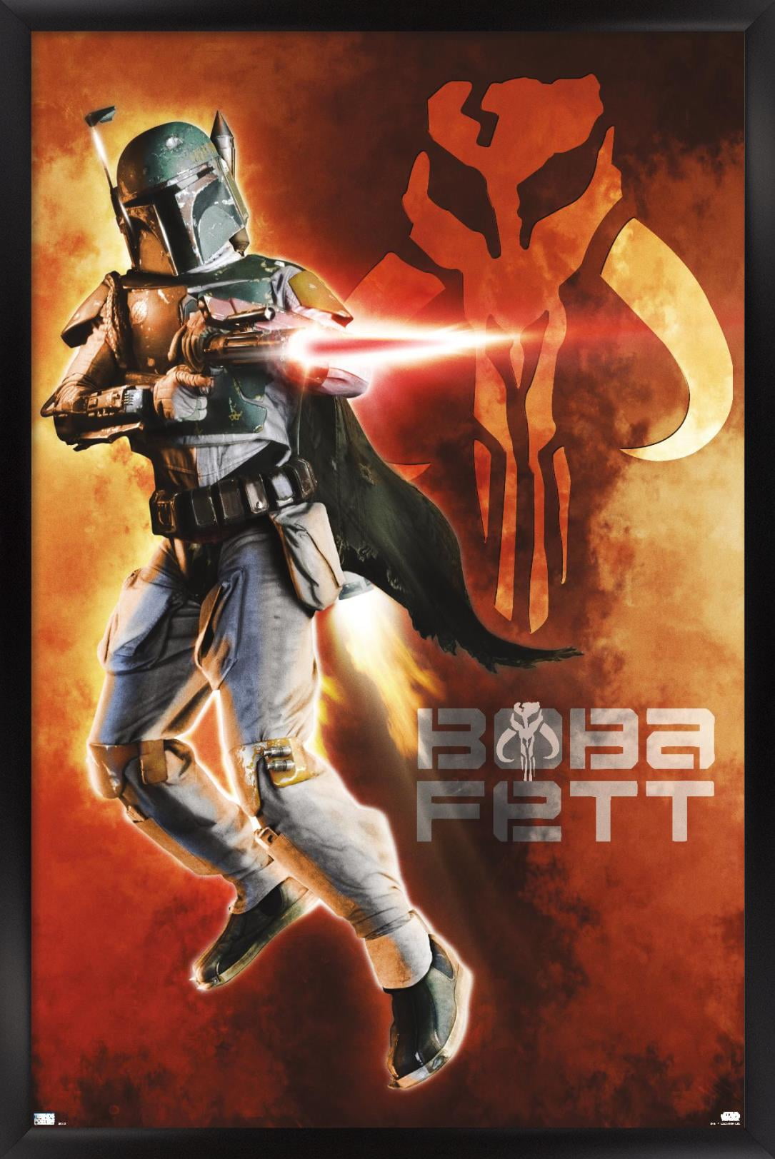 Star Wars: Saga - Boba Fett - Mythosaur Skull Wall Poster, 22.375" x 34", Framed