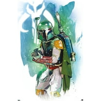 Star Wars: Saga - Boba Fett - Water Color Wall Poster, 22.375" x 34"