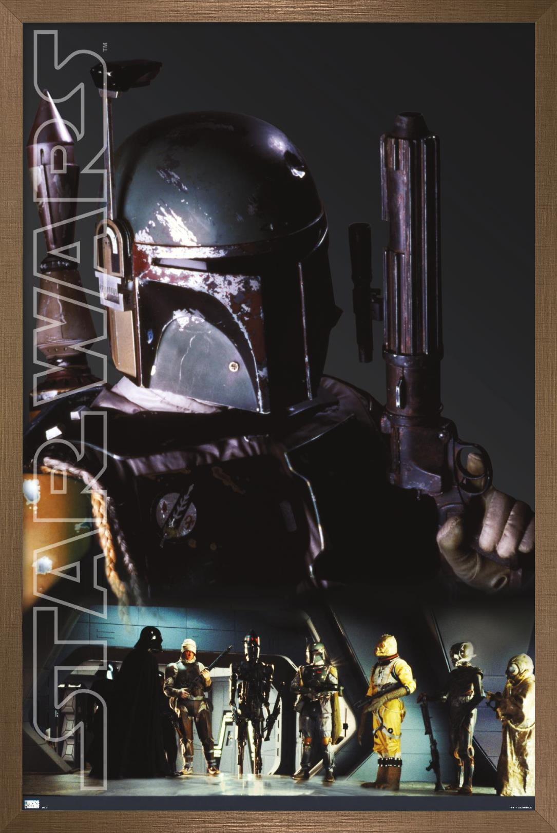 Star Wars: Saga - Bounty Hunters - Collage Wall Poster, 22.375" x 34", Framed