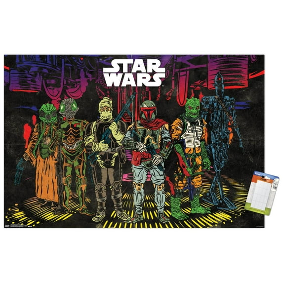 Star Wars: Saga - Bounty Hunters Group 22.37 in x 14.72 in Posters, by Trends International