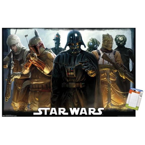 Star Wars: Saga - Bounty Hunters Wall Poster, 22.375" x 34"