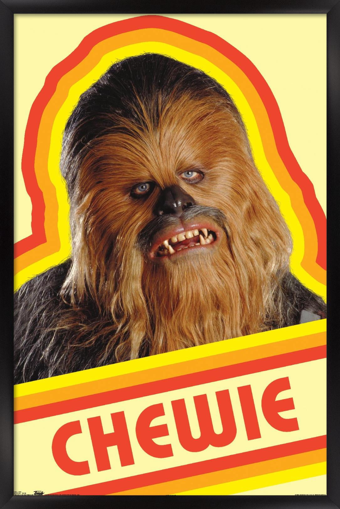 Star Wars: Saga - Chewie Wall Poster, 14.725" x 22.375" Framed