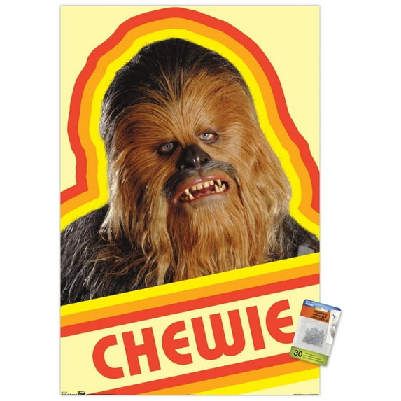 Star Wars: Saga - Chewie Wall Poster with Push Pins, 22.375" x 34"