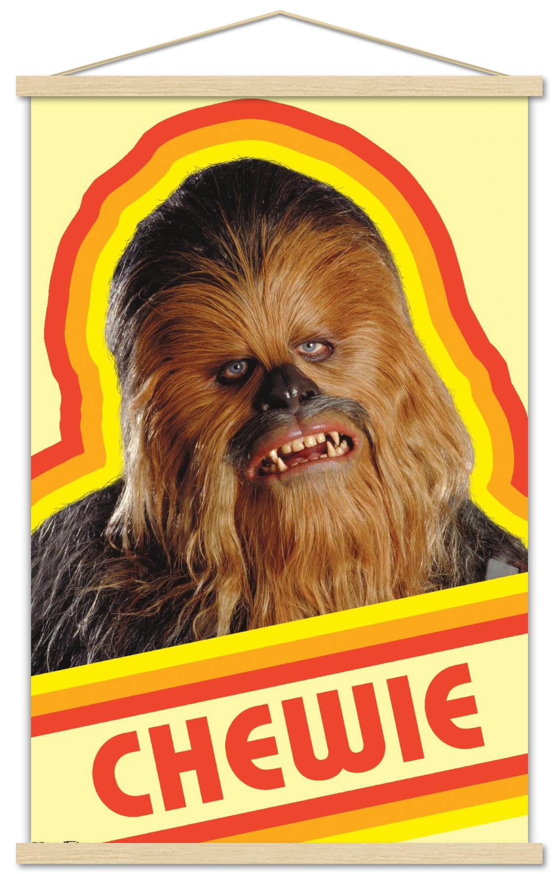 Star Wars: Saga - Chewie Wall Poster with Wooden Magnetic Frame, 22.375" x 34"