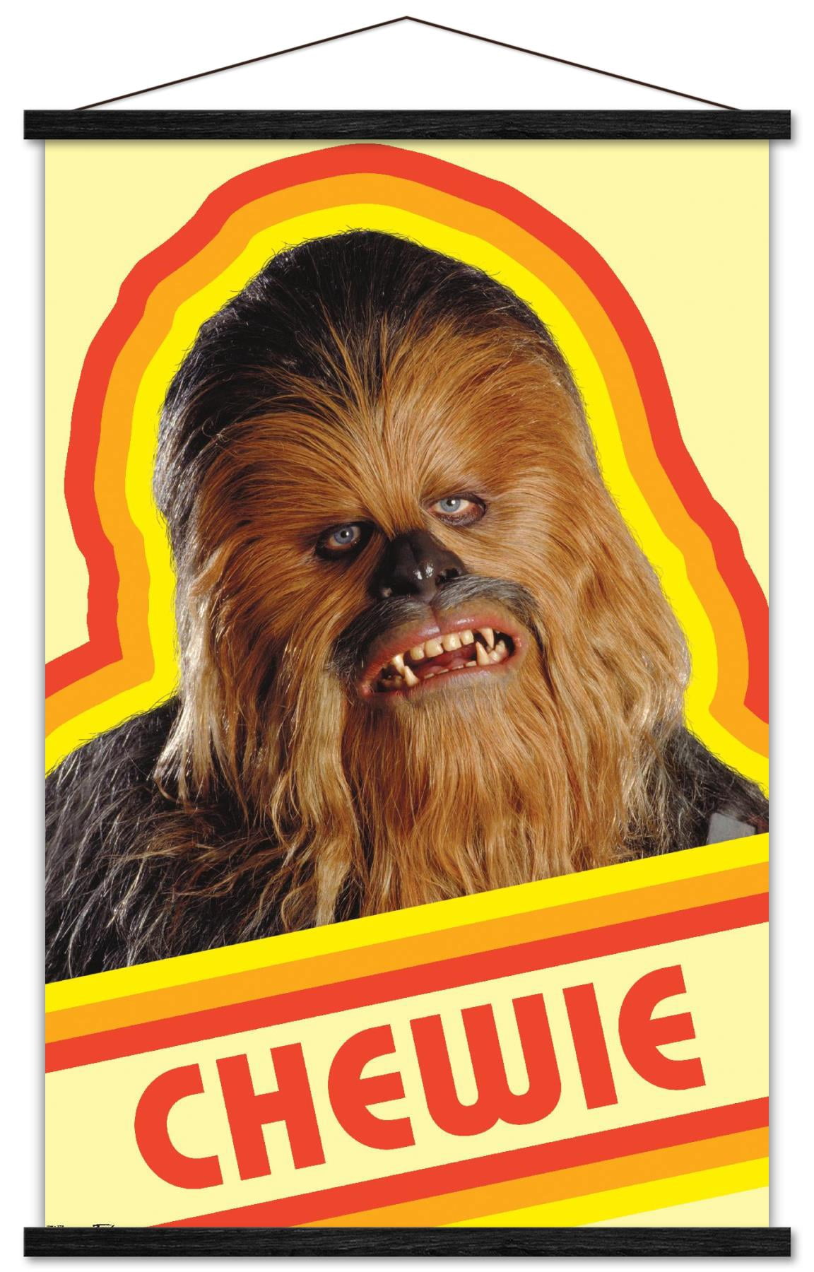 Star Wars: Saga - Chewie Wall Poster with Wooden Magnetic Frame, 22.375" x 34"
