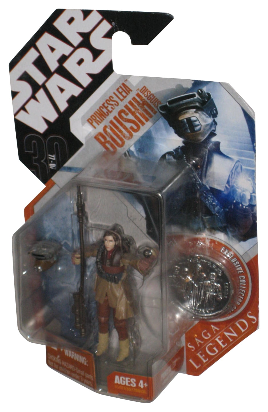 Star Wars Legends Action Figure Principessa Leila In Disguise Da Cacciatore Di Taglie Boushh - 9,5 Cm - 4