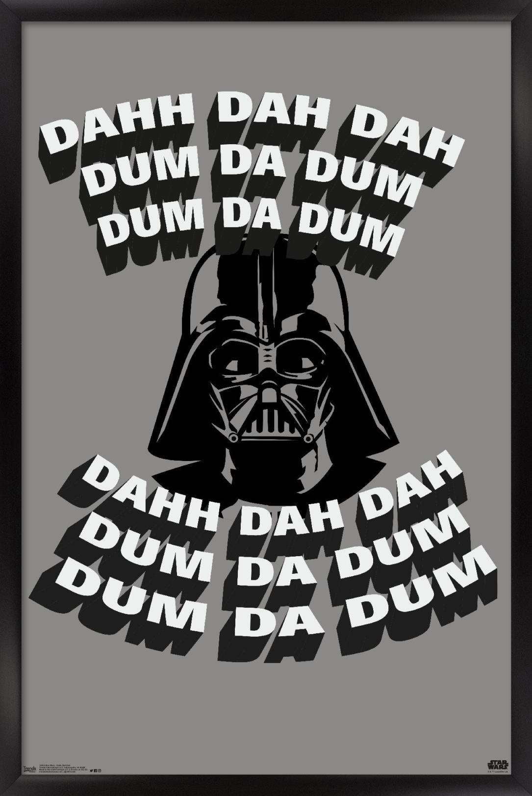 Star Wars: Saga - Dahh Dah Dah Wall Poster, 14.725" x 22.375", Framed