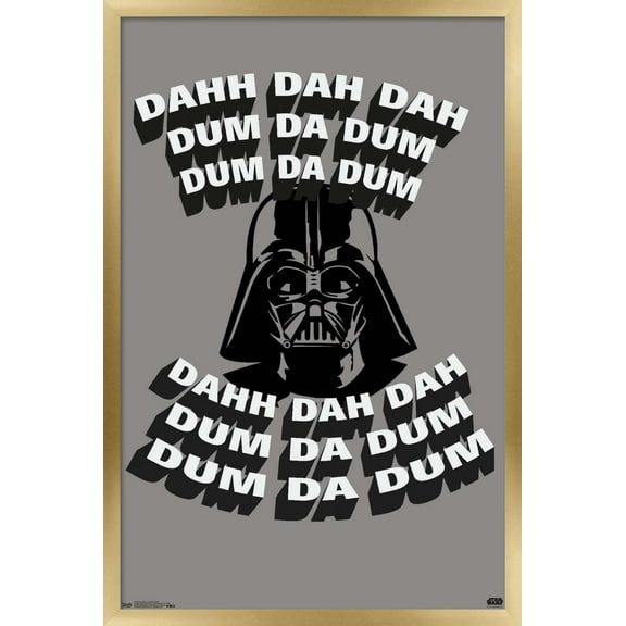 Star Wars: Saga - Dahh Dah Dah Wall Poster, 22.375" x 34", Framed
