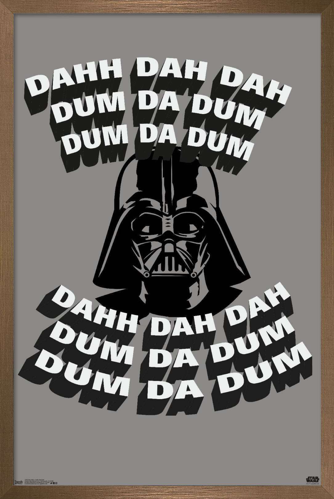 Star Wars: Saga - Dahh Dah Dah Wall Poster, 22.375" x 34", Framed