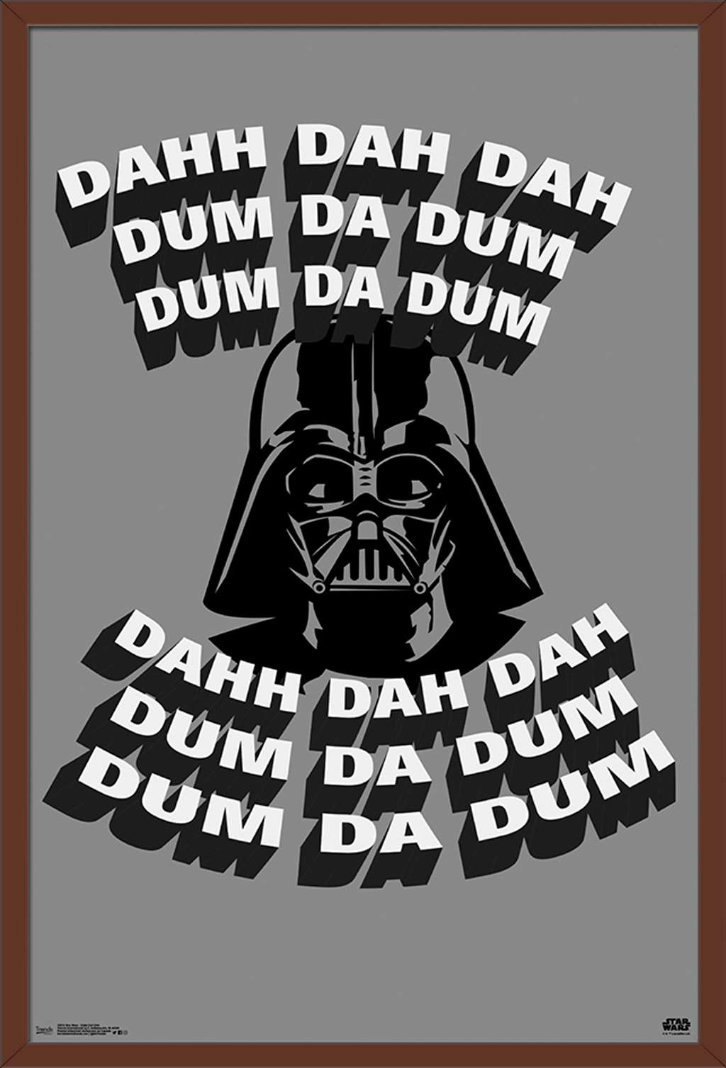Star Wars: Saga - Dahh Dah Dah Wall Poster, 22.375" x 34", Framed - image 1 of 2