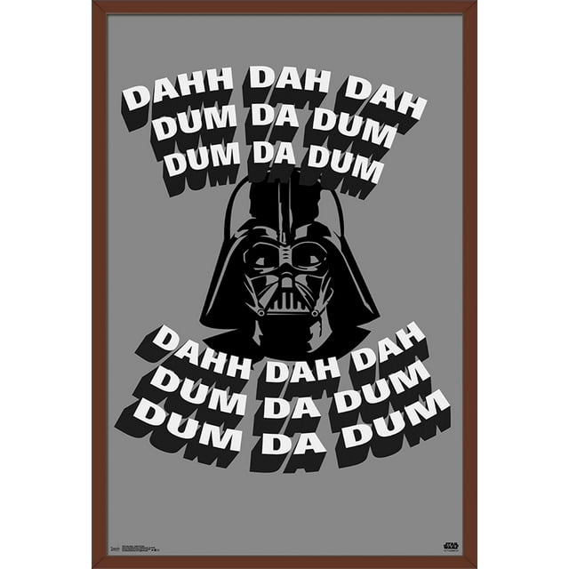 Star Wars: Saga - Dahh Dah Dah Wall Poster, 22.375" x 34", Framed