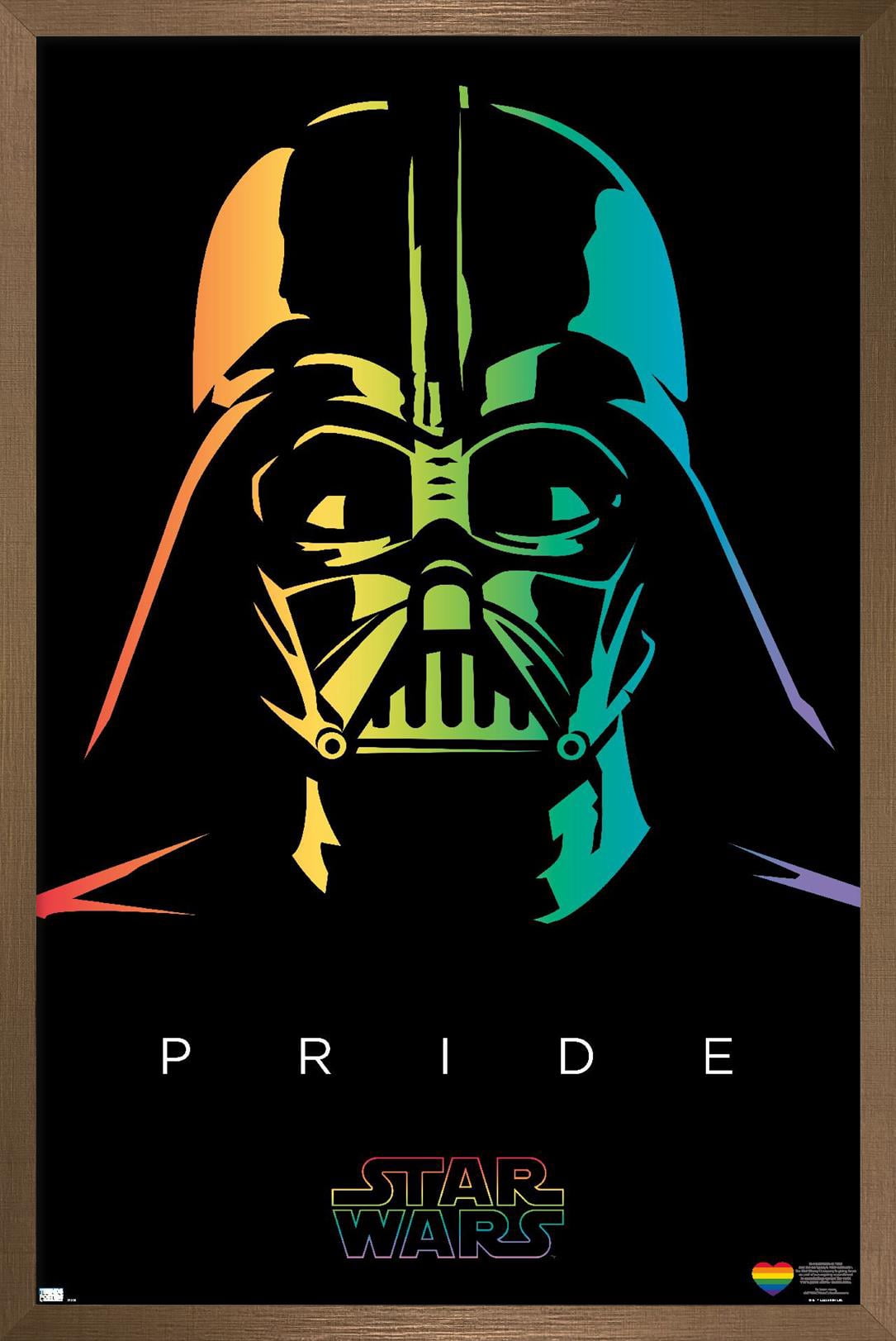 Star Wars: Saga - Darth Vader Pride Wall Poster, 14.725" x 22.375" Framed