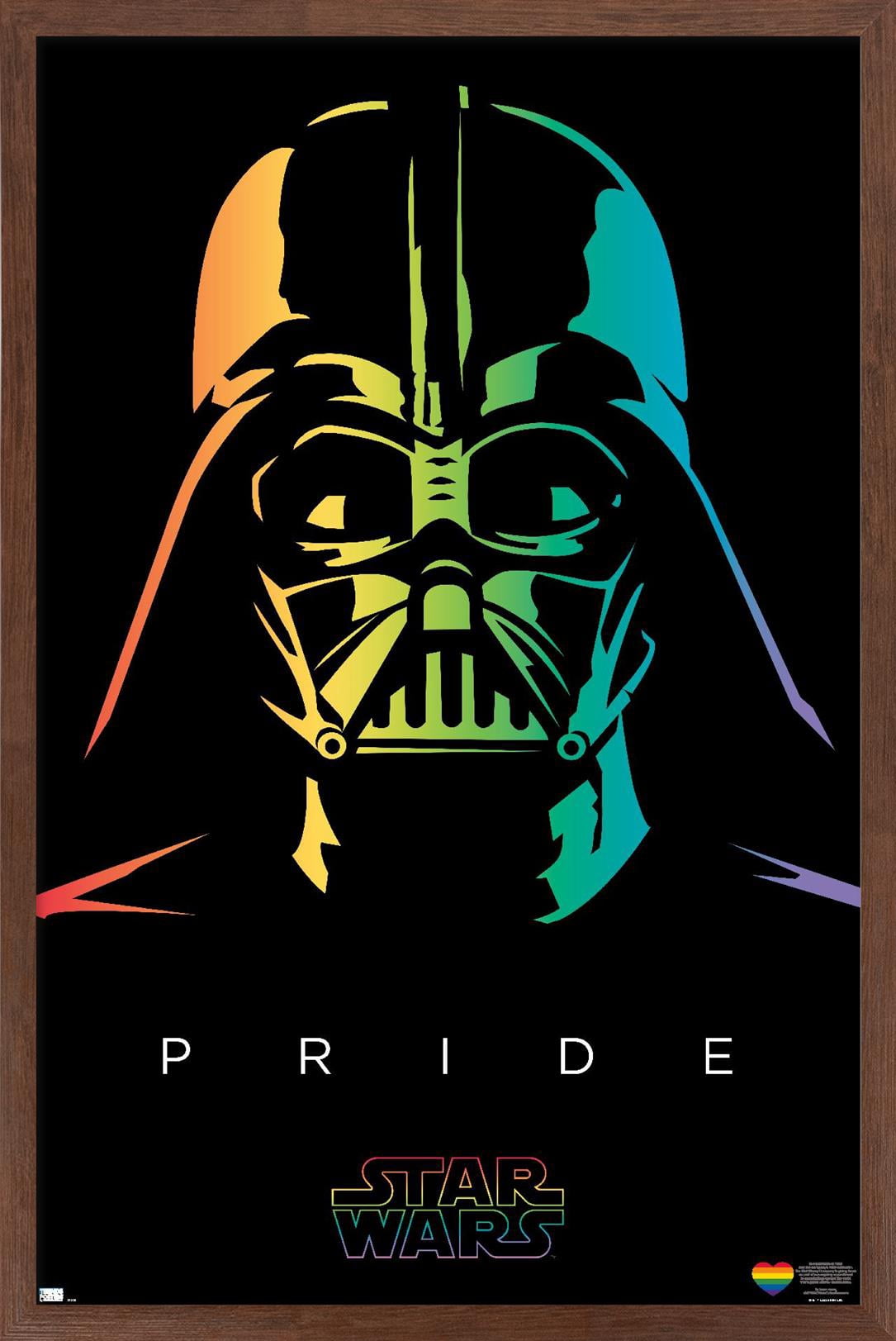 Star Wars: Saga - Darth Vader Pride Wall Poster, 14.725" x 22.375" Framed