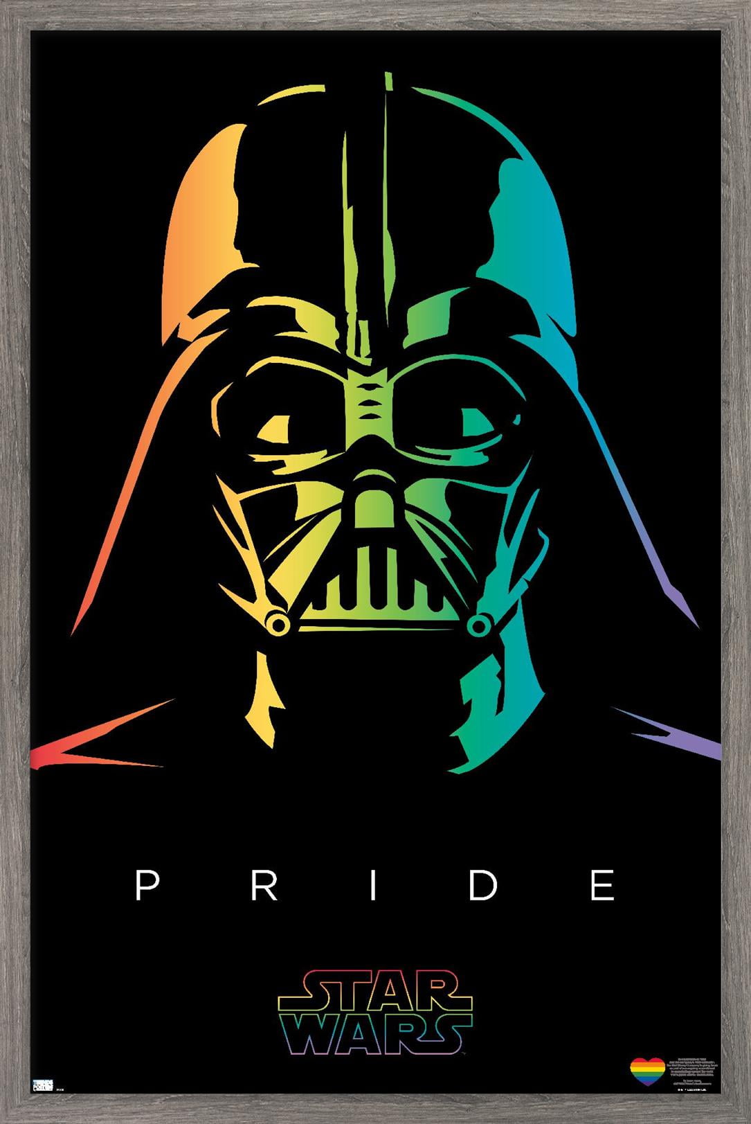 Star Wars: Saga - Darth Vader Pride Wall Poster, 22.375" x 34" Framed
