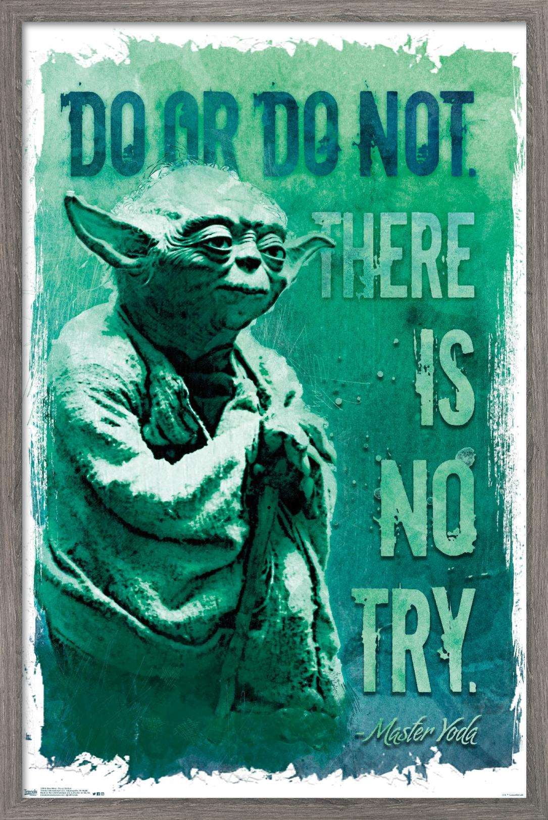 Star Wars: Saga - Do Or Do Not Wall Poster, 14.725" x 22.375", Framed