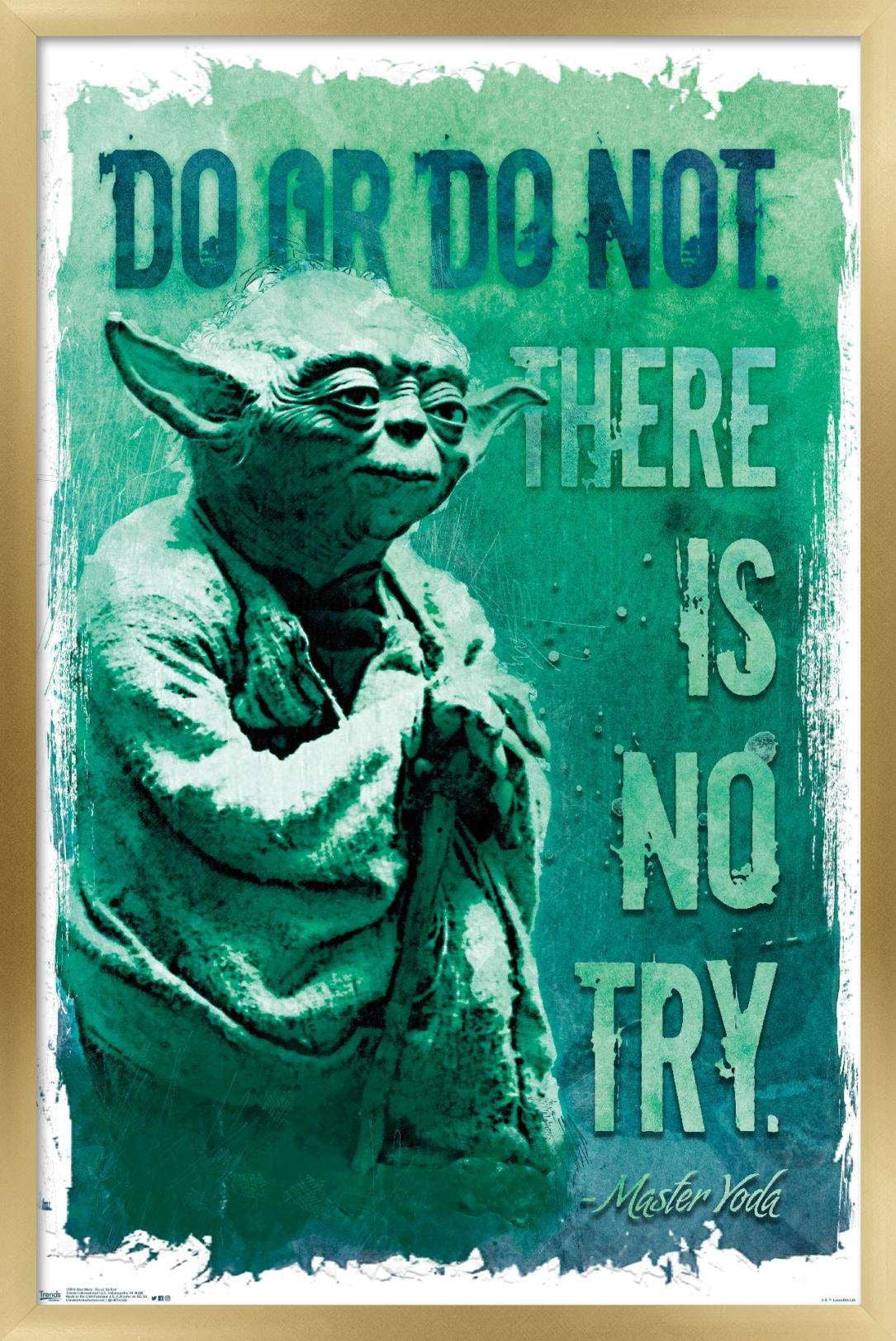 Star Wars: Saga - Do Or Do Not Wall Poster, 22.375" x 34", Framed