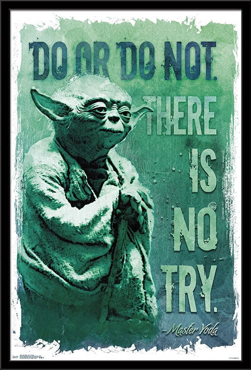 Star Wars: Saga - Do Or Do Not Wall Poster, 22.375" x 34", Framed
