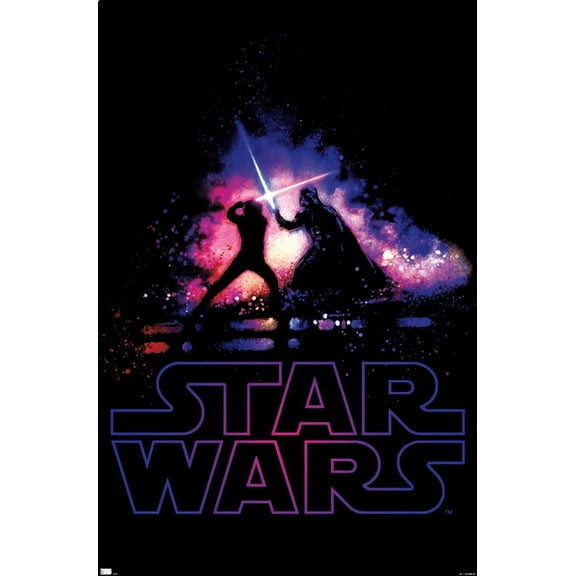 Star Wars: Saga - Duel Shimmer Wall Poster, 22.375" x 34"
