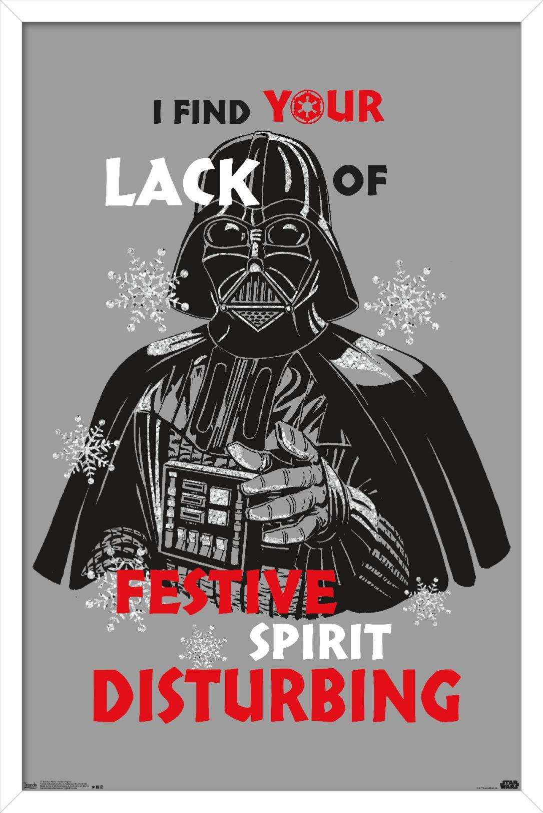 Star Wars: Saga - Festive Spirit Wall Poster, 14.725" x 22.375", Framed