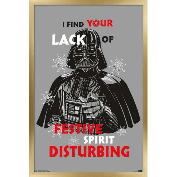 Star Wars: Saga - Festive Spirit Wall Poster, 14.725" x 22.375", Framed