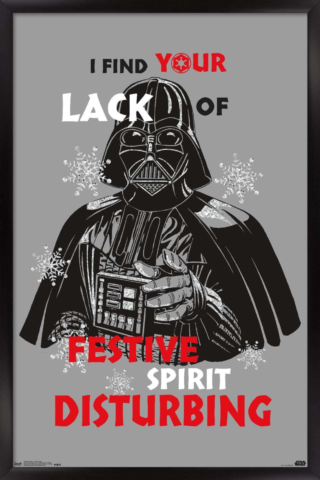Star Wars: Saga - Festive Spirit Wall Poster, 14.725" x 22.375", Framed
