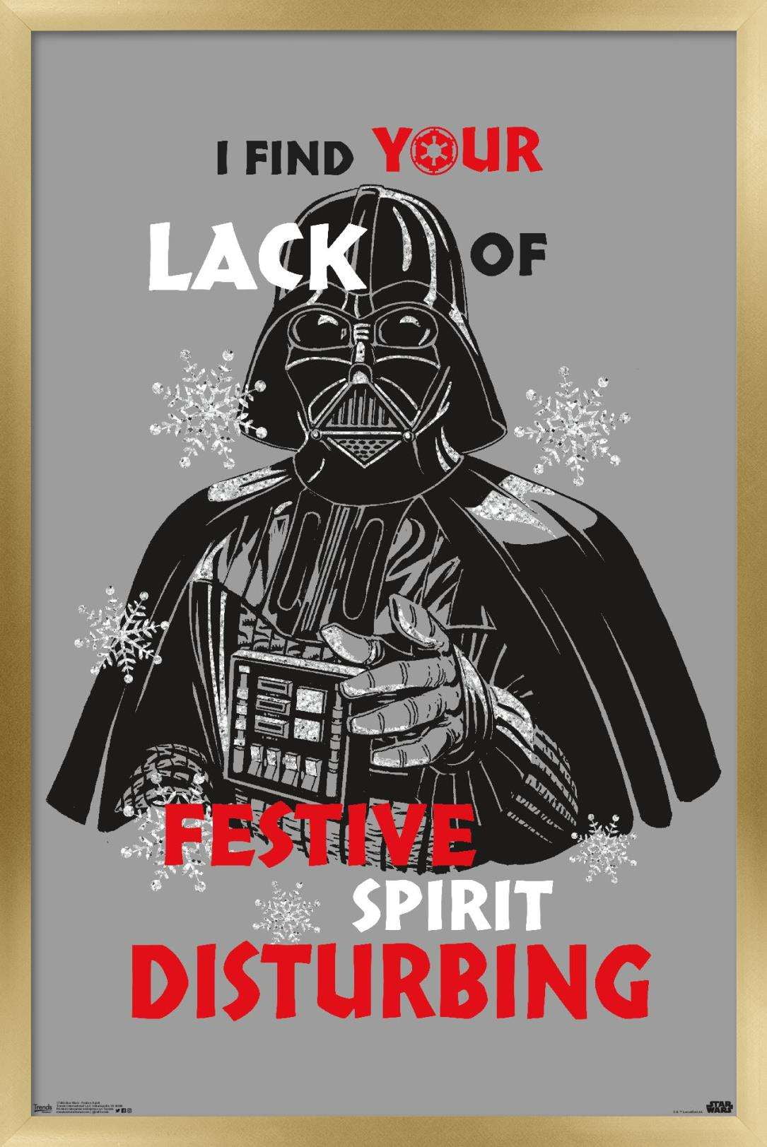 Star Wars: Saga - Festive Spirit Wall Poster, 22.375" x 34", Framed