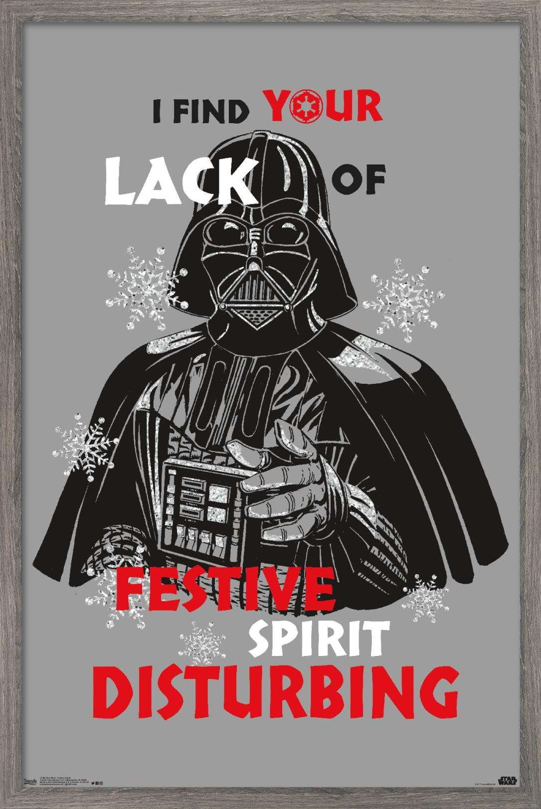 Star Wars: Saga - Festive Spirit Wall Poster, 22.375" x 34", Framed