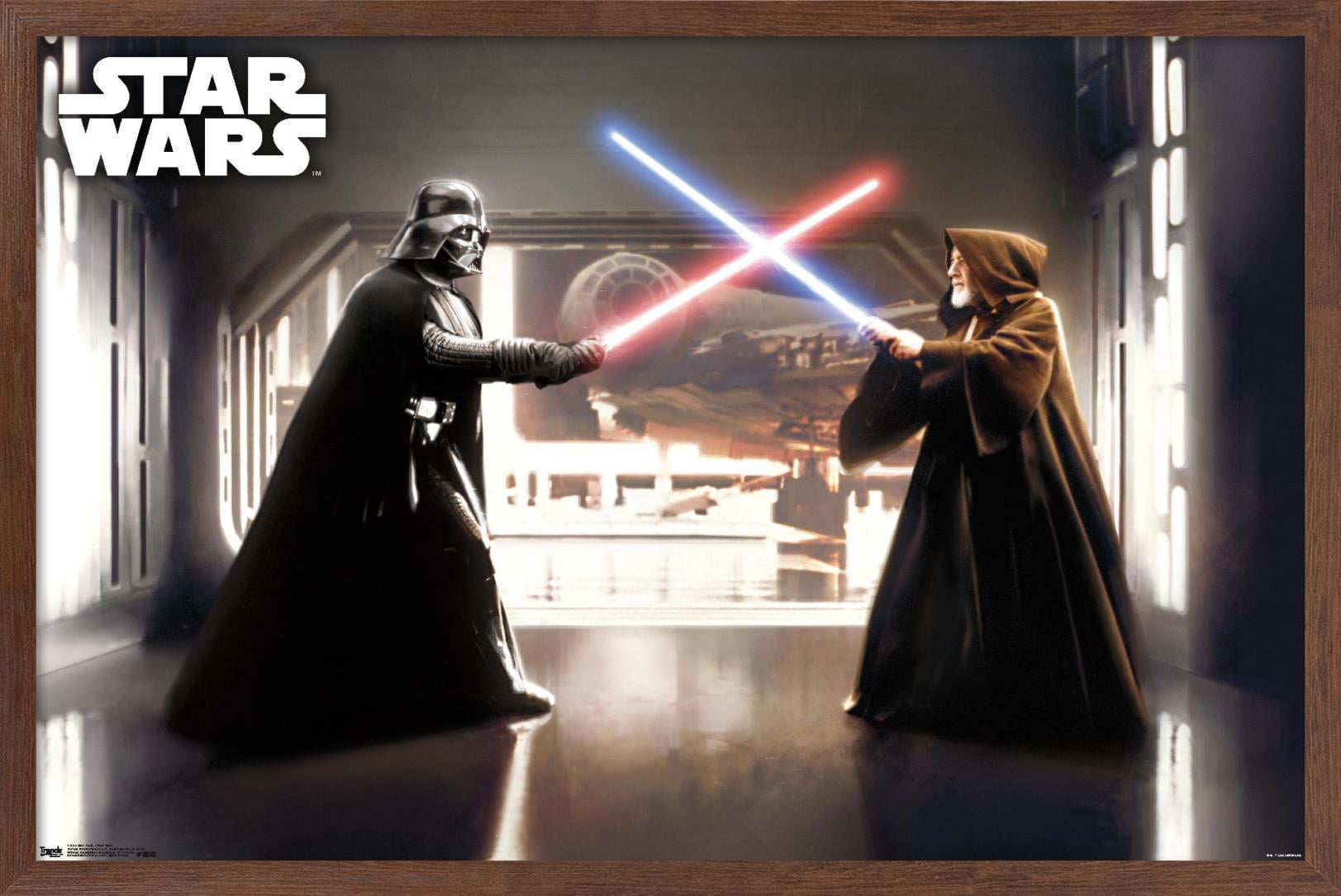 Star Wars: Saga - First Duel Wall Poster, 14.725" x 22.375", Framed