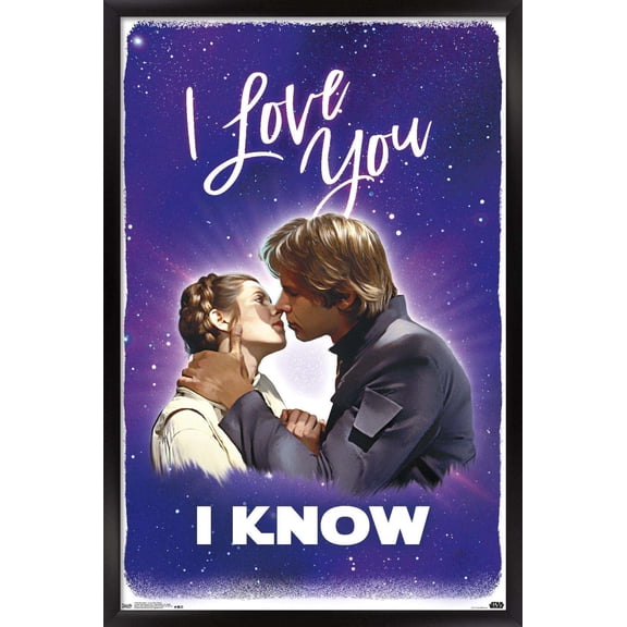 Star Wars: Saga - I Love You I Know Wall Poster, 14.725" x 22.375", Framed