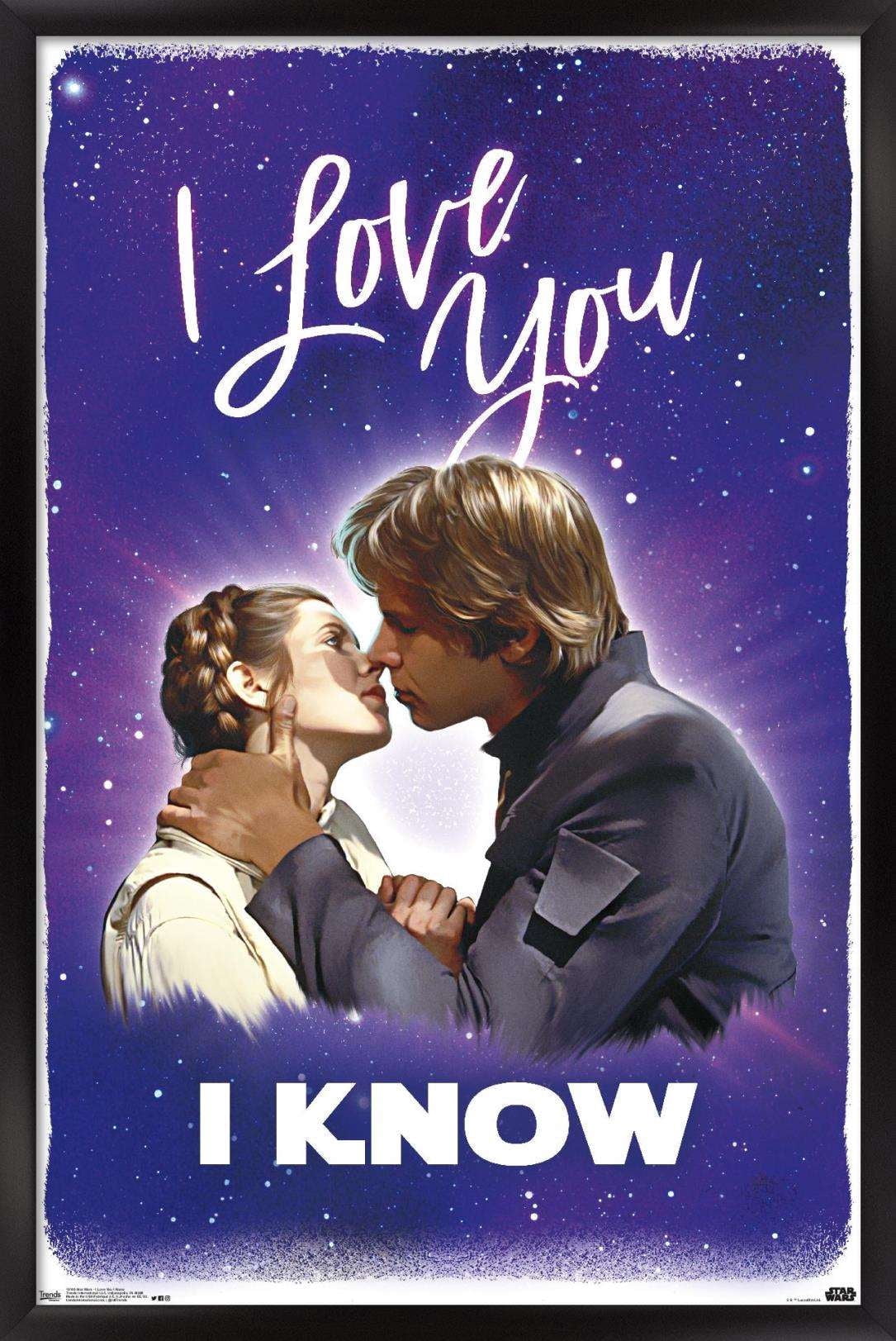Star Wars: Saga - I Love You I Know Wall Poster, 22.375" x 34", Framed
