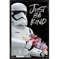 Star Wars: Saga - Just Be Kind Wall Poster, 14.725" x 22.375", Framed